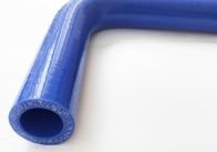 Silikon-Kühlerschlauch-Stoff der hohen Temperatur verstärkt, blaue glänzende glatte Oberfläche einwickelnd