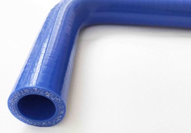 Silikon-Kühlerschlauch-Stoff der hohen Temperatur verstärkt, blaue glänzende glatte Oberfläche einwickelnd